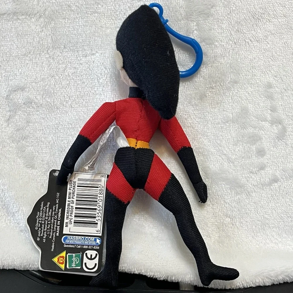 Disney Pixar 2004 The Incredibles  VIOLET Plush Backpack Clip Keychain w/ Tags